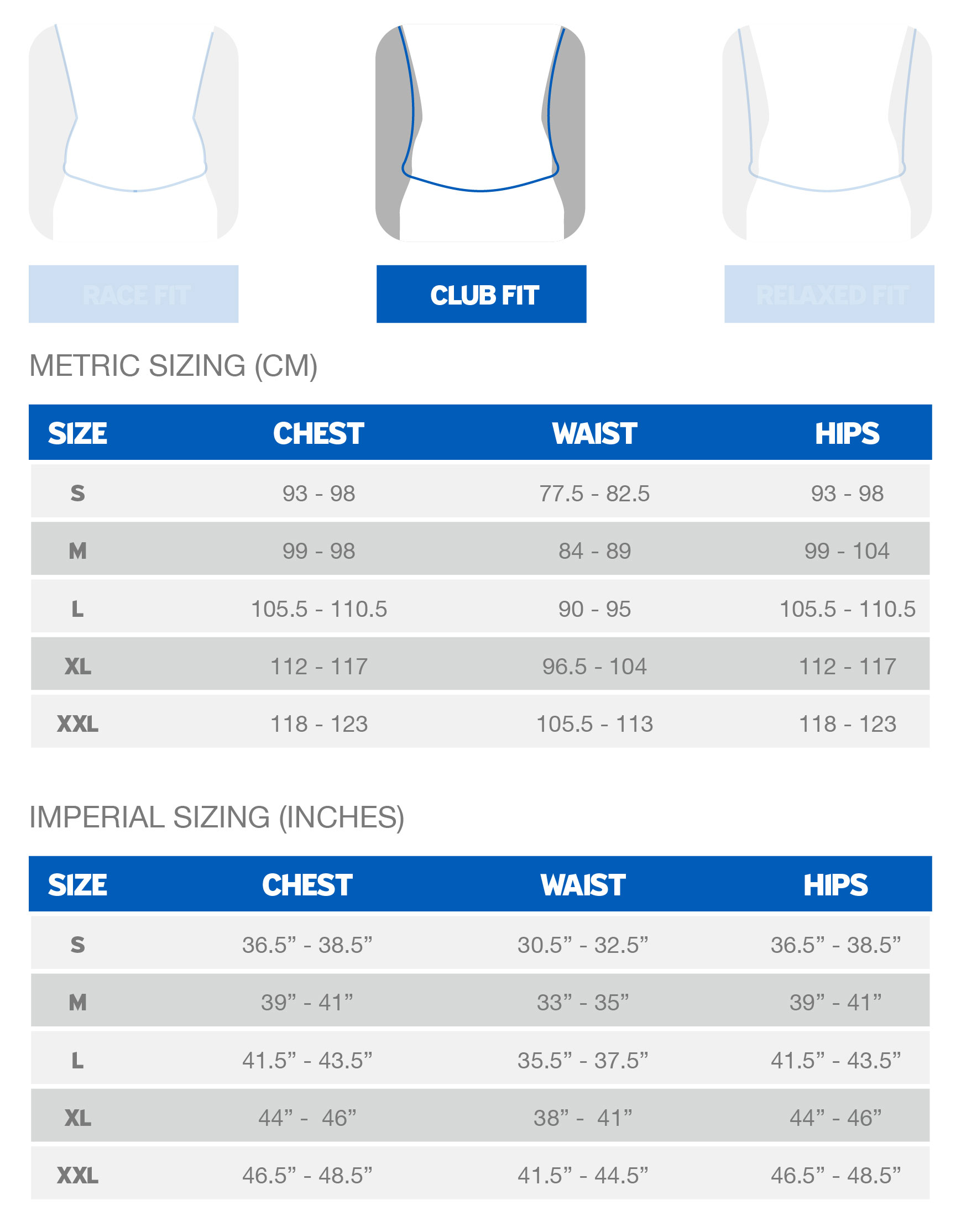 giant revel size chart