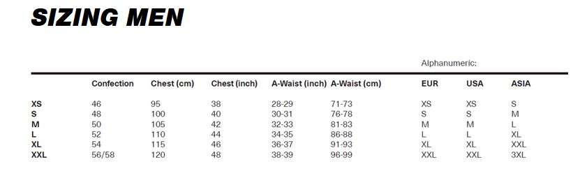 Ixs Pants Size Chart