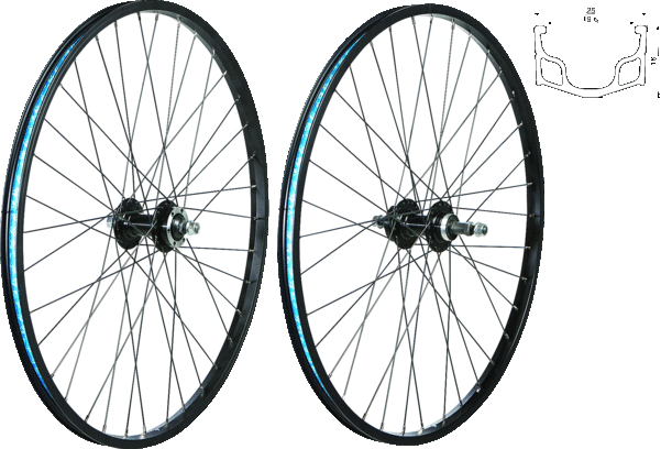 26 inch rear bike wheel