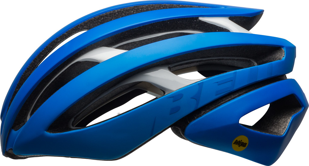 blue cycling helmet