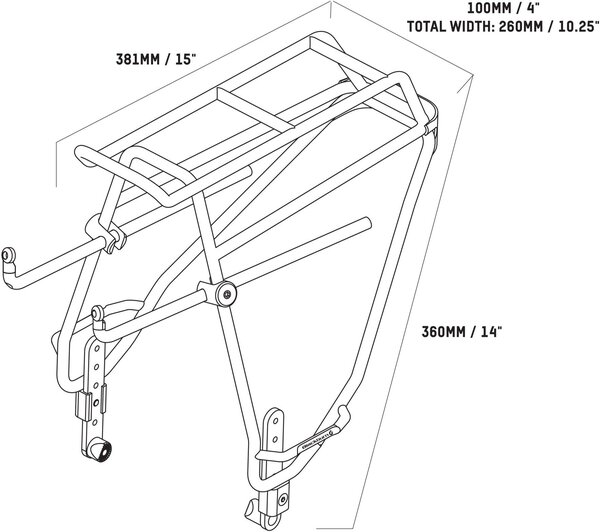 Outpost rear world touring rack sale