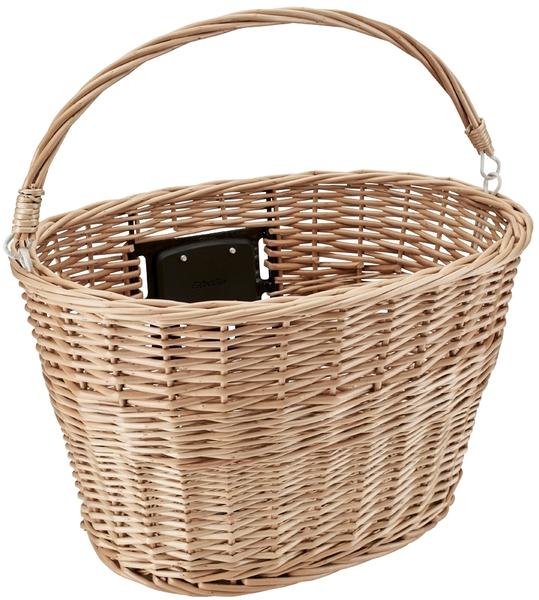 wicker bike basket with bracket