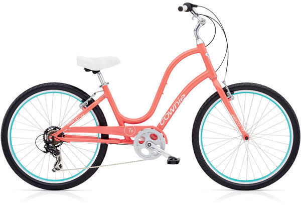 coral townie bike