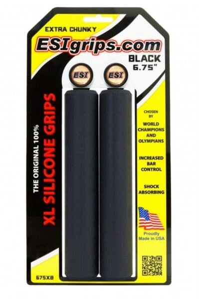 ESI Grips Chunky Silicone Grips (Black) - Performance Bicycle