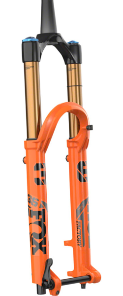 Fox 36 Factory Suspension Fork 27.5 160 mm 15QR x 110 mm 44 mm Offset Shiny Orange Grip 2