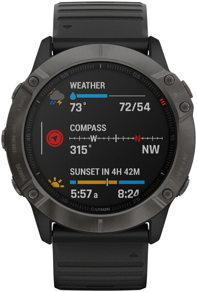 Garmin Fenix 6X Sapphire GPS Watch - Downtown Bicycles | Fort Lauderdale