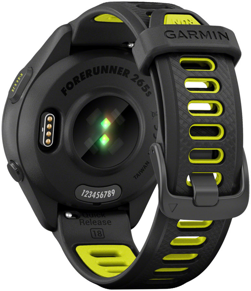 Garmin Forerunner 265S Black Bezel and Case with Black/Amp Yellow Silicone  Band - Pedal Bike Shop -Littleton, Colorado