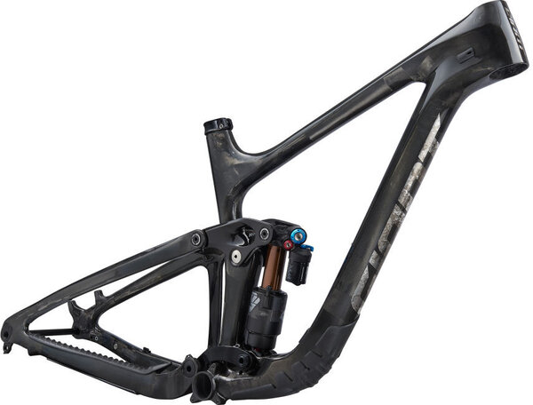 raw carbon bike frame