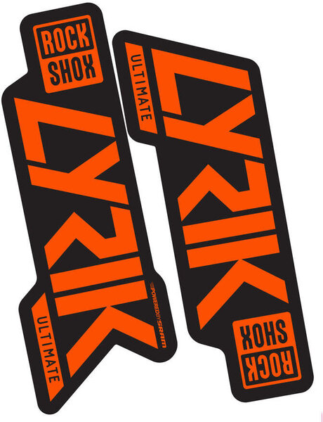 Orange rockshox deals decals