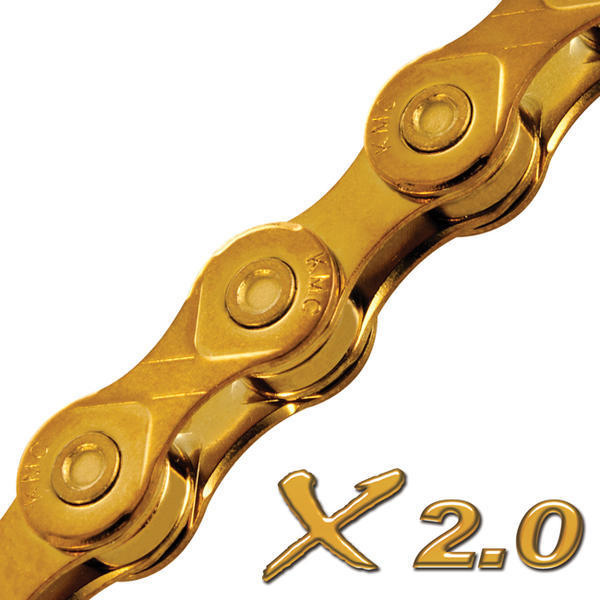 kmc 10 speed chain gold