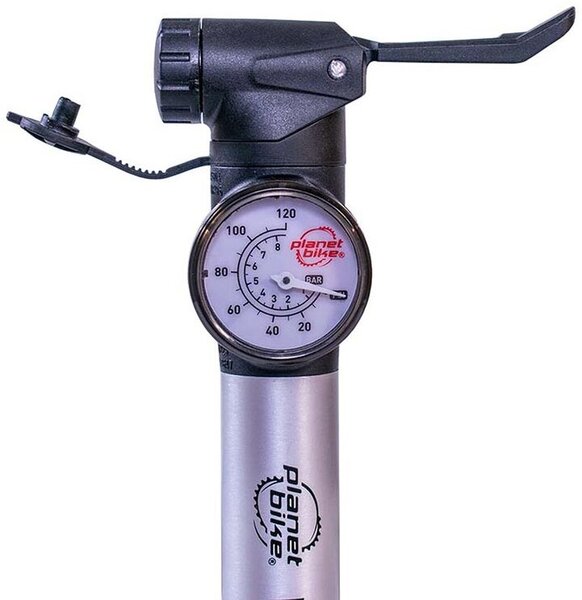 Planet Bike Fresh Air Mini Pump w Gauge Mill Race Cyclery Geneva Illinois