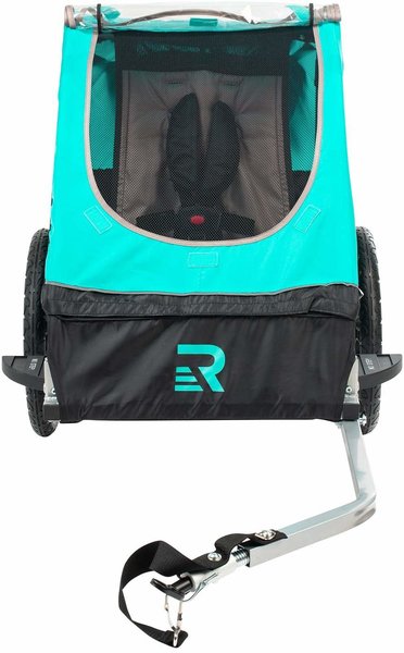 retrospec rover passenger children's foldable bike trailer