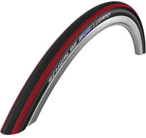 Schwalbe Lugano Kevlar Guard Road Tire 700x23c Black Red Tires