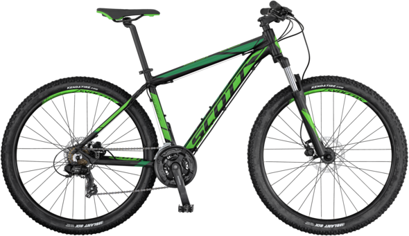 scott bike green and black