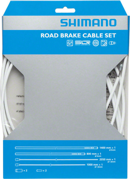 shimano ptfe road brake cable and housing set