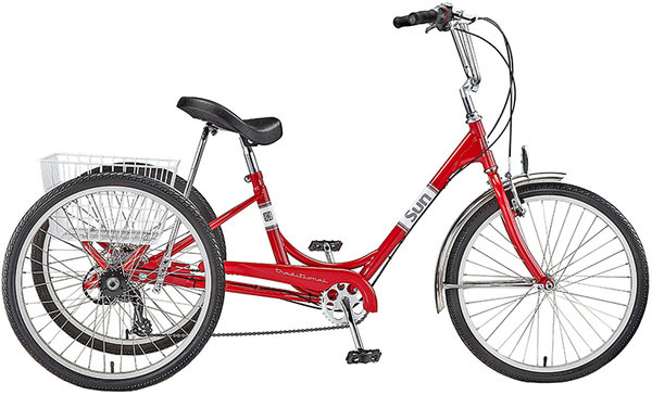 red bicycles
