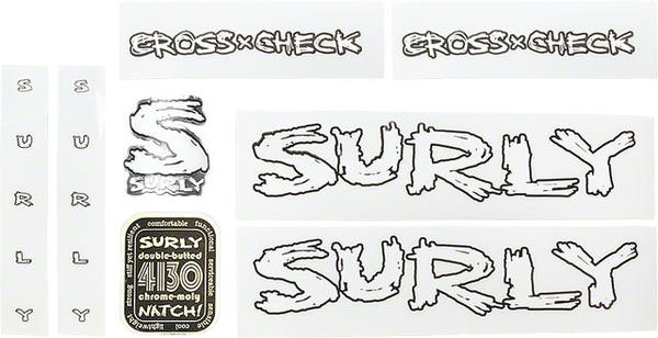 Surly Cross Check Frame Decal Set, with Scissors