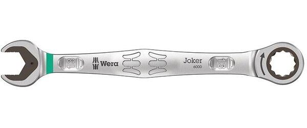 Wera Joker Combination Ratchet Wrench 6 Piece Set with Double Open-End  Wrenches