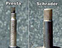 different bike valves