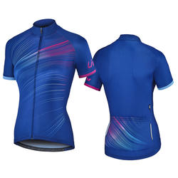 Louis Garneau Cycling Jersey Short Sleeve 1/2 Zip Multicolored Medium USA  Made.