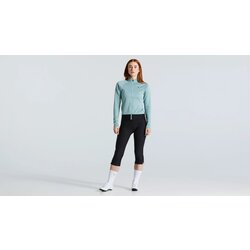women's 3d gel padded elite design winter thermal cycling tights long pants  (black, medium) 