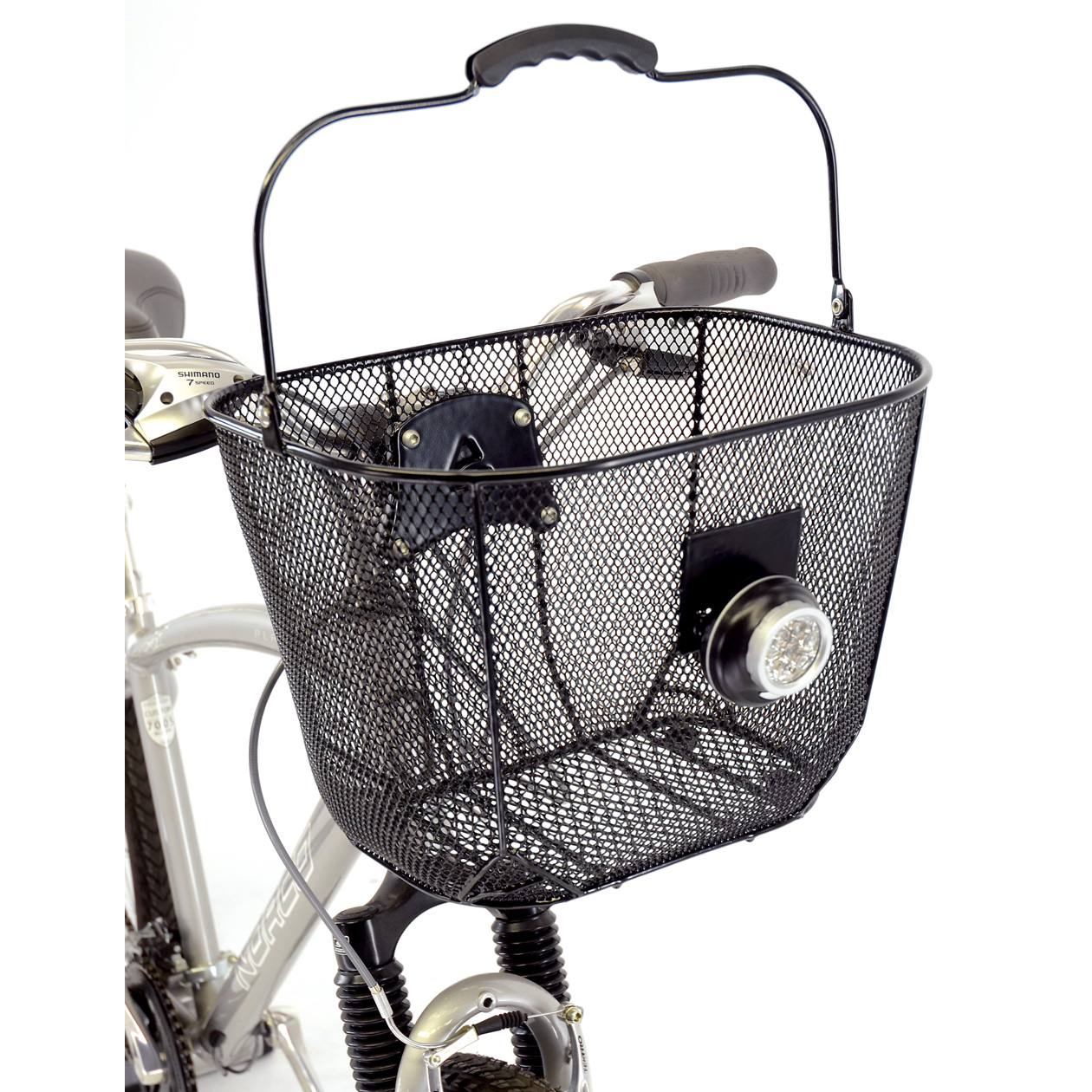 a bike with a basket