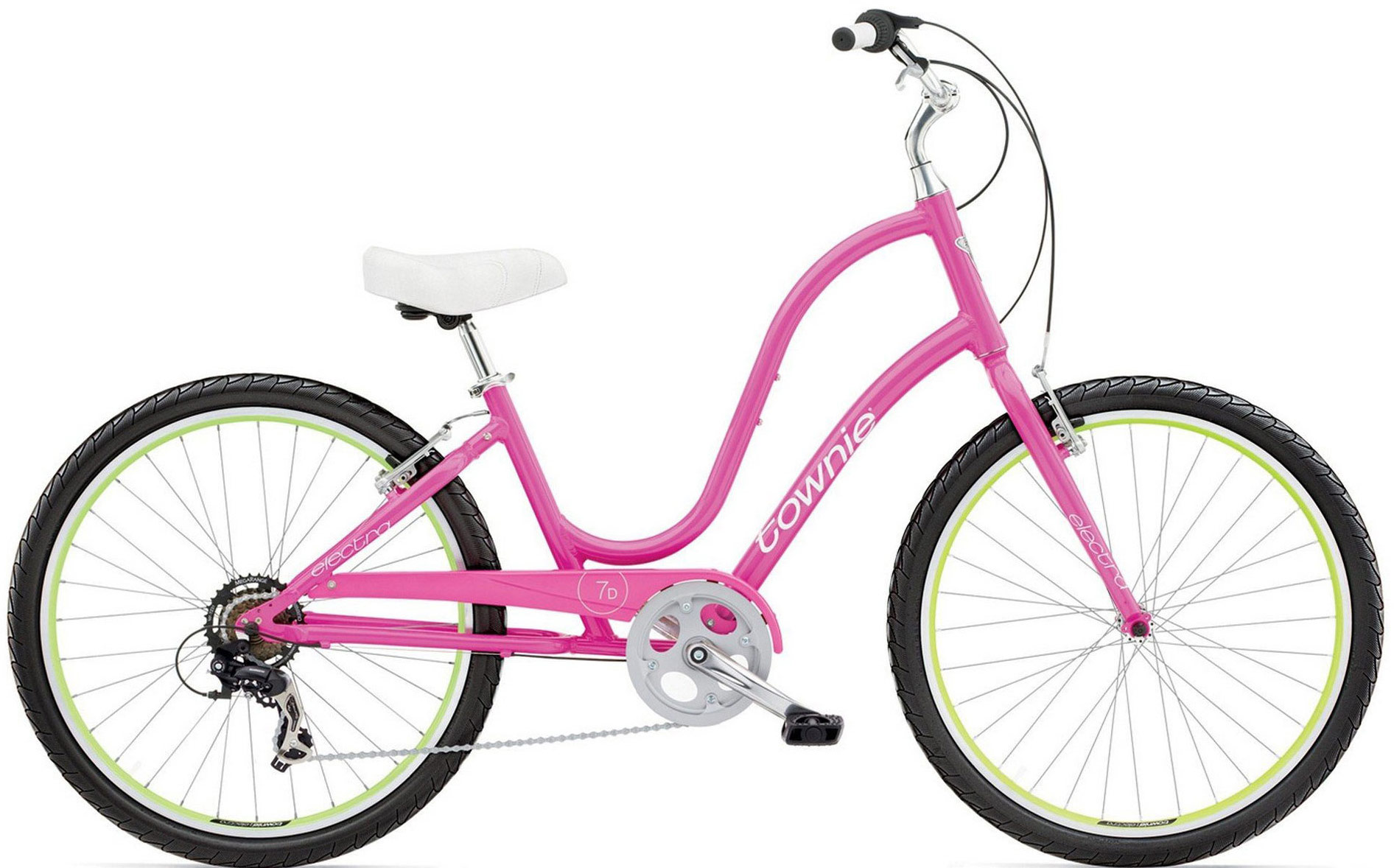 pink electra bike
