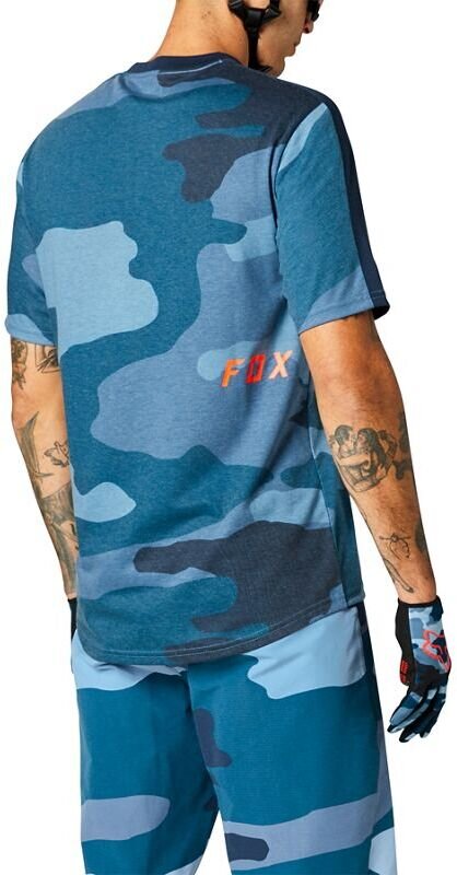 Fox Racing MTB Ranger Drirelease SS Jersey Blue Camo