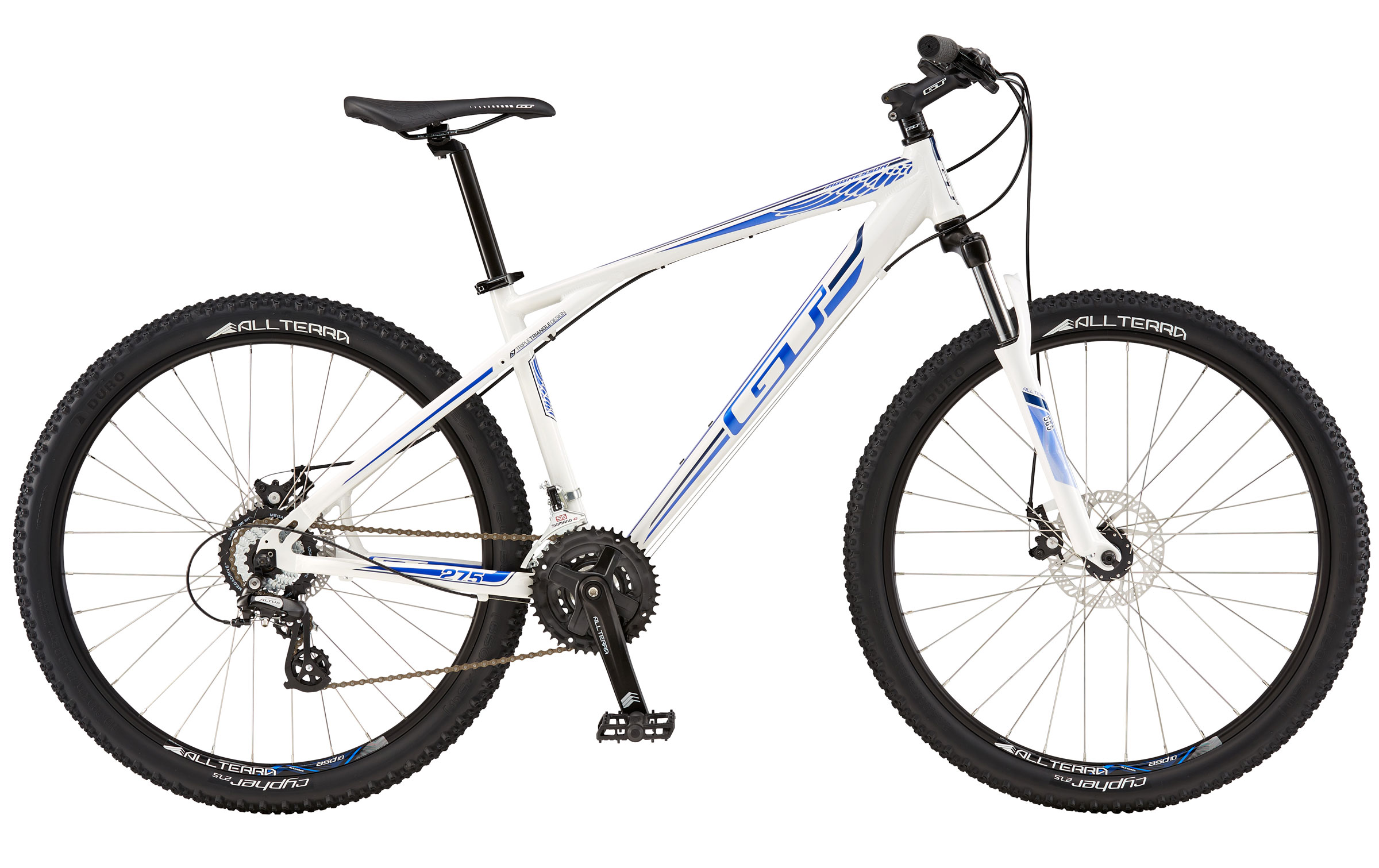 white gt mountain bike