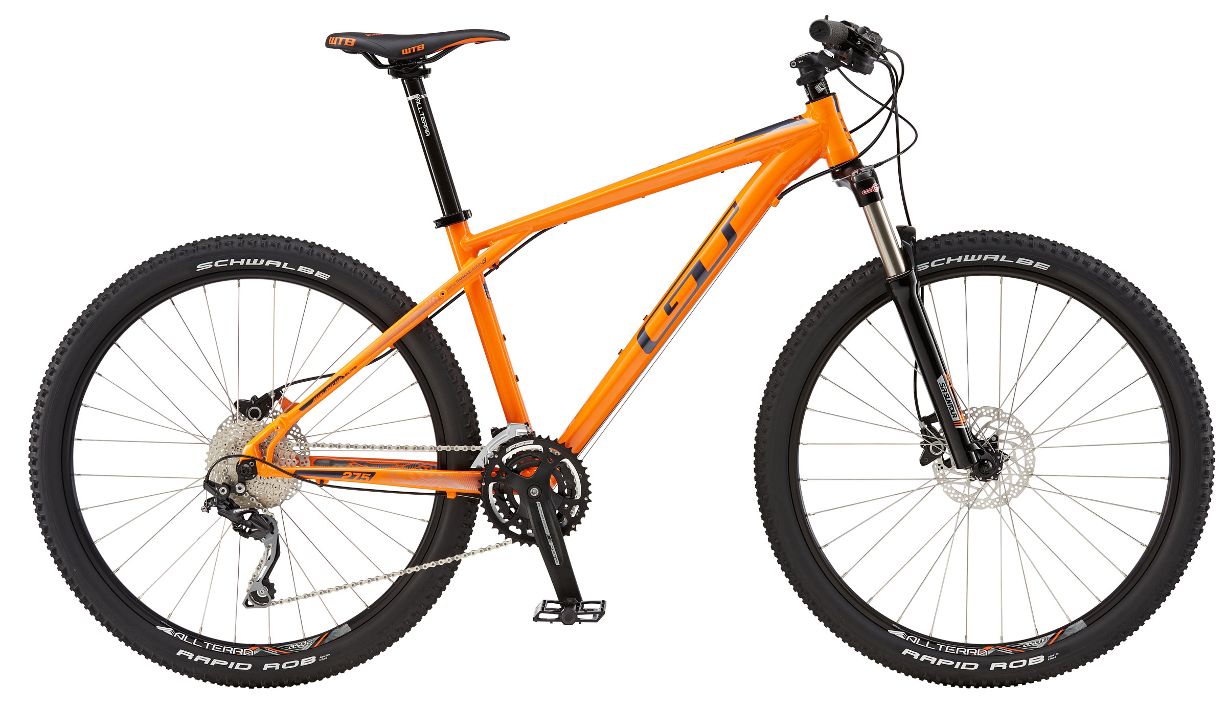 gt mountain bike orange