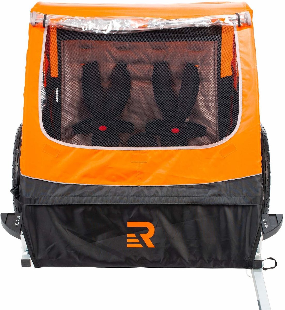 retrospec rover passenger children's foldable bike trailer