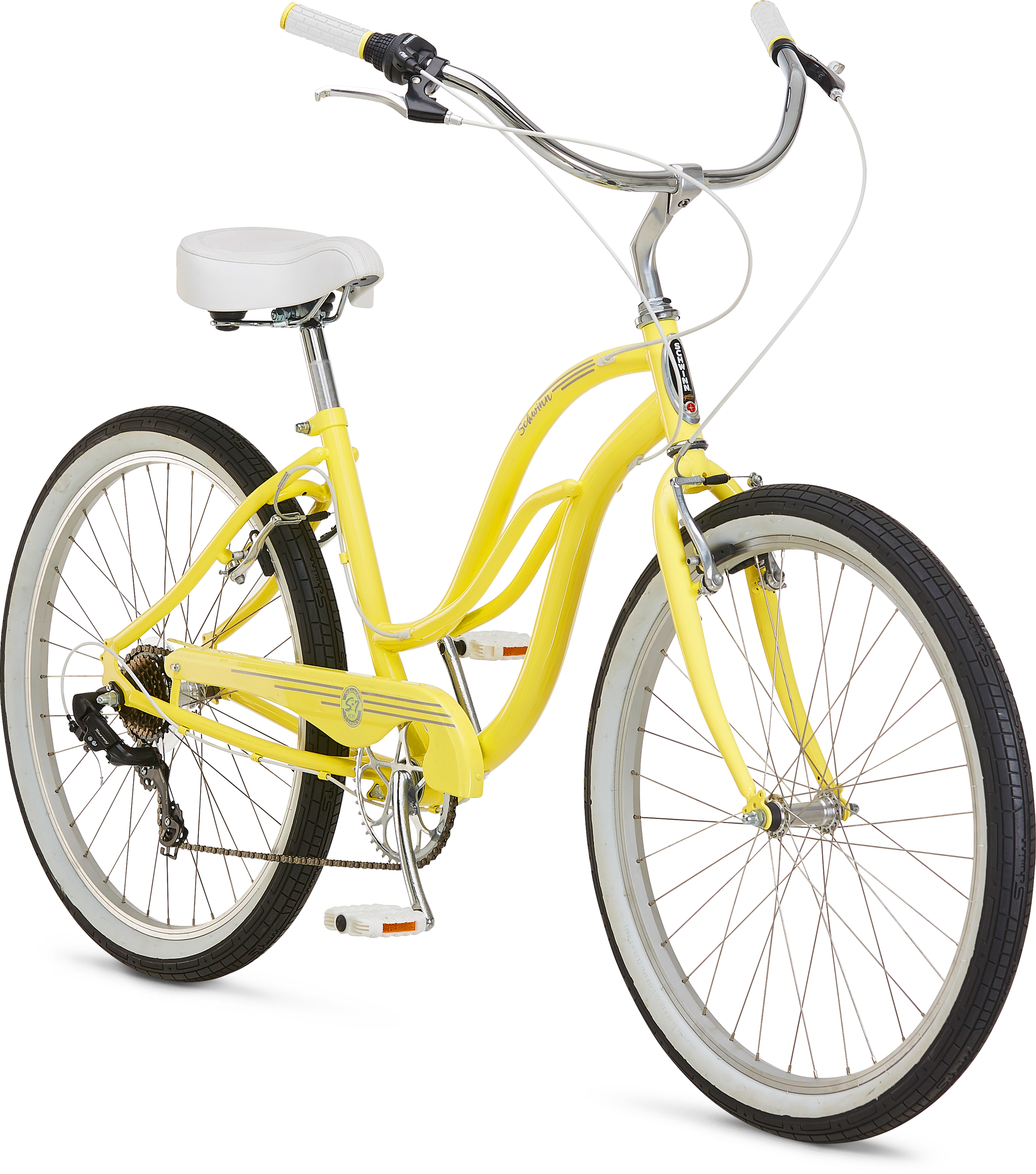 yellow schwinn bike