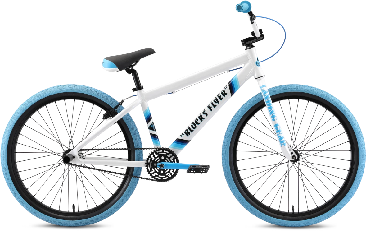 SE Bikes Blocks Flyer 26 Grey Camo Blue Wheelie Bike BMX, Bicycles, News, Frodsham Nub News