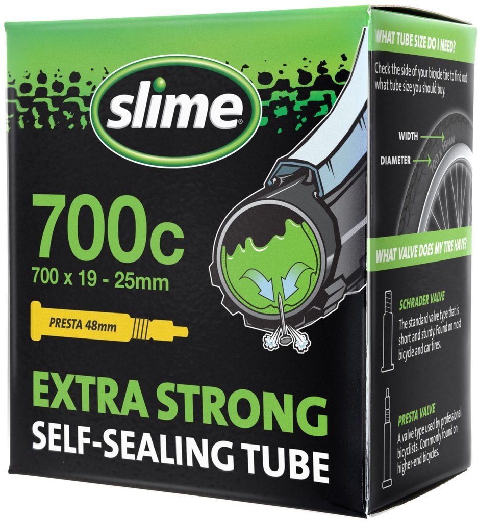 slime in a presta valve tube