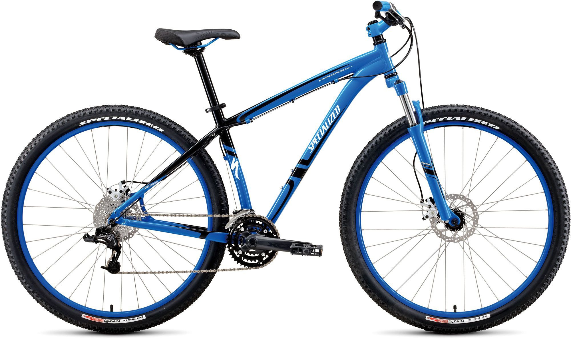 specialized hardrock blue and white