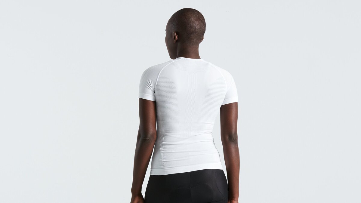 Short sleeve base layer white