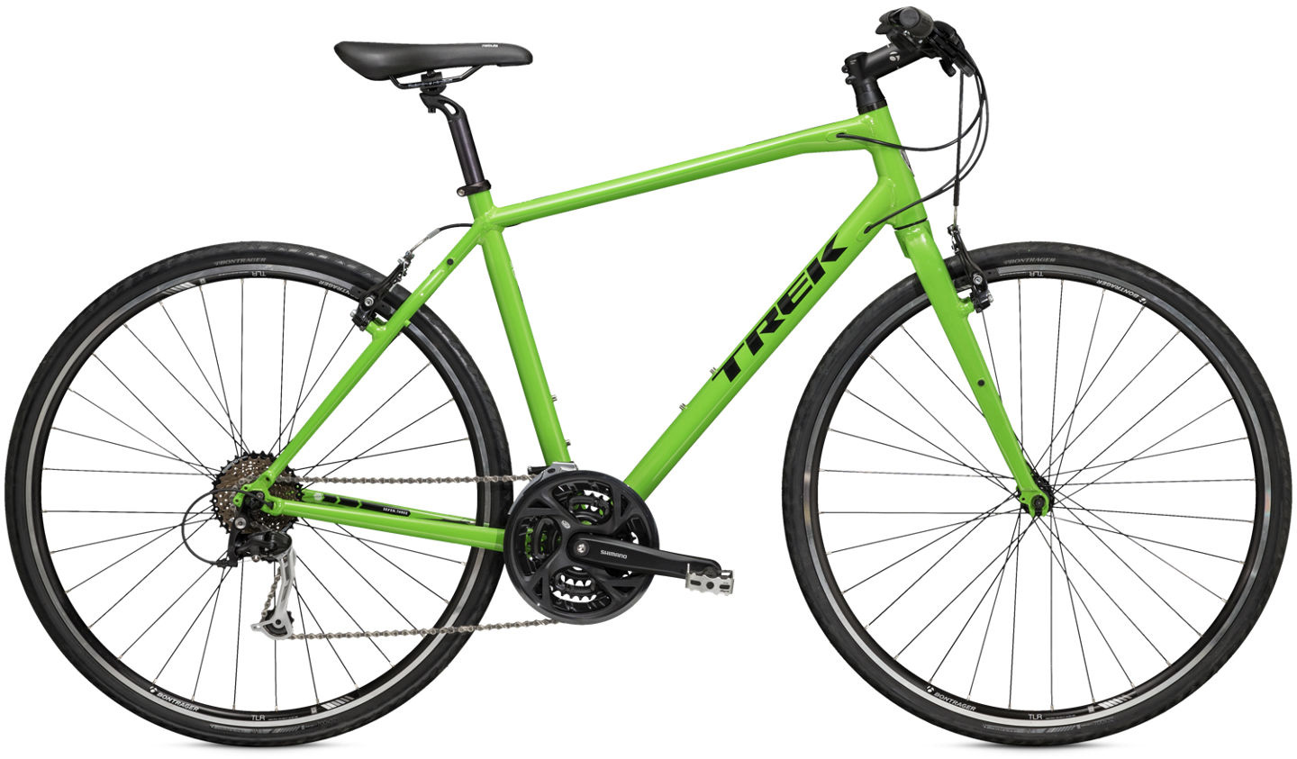 lime green trek bike