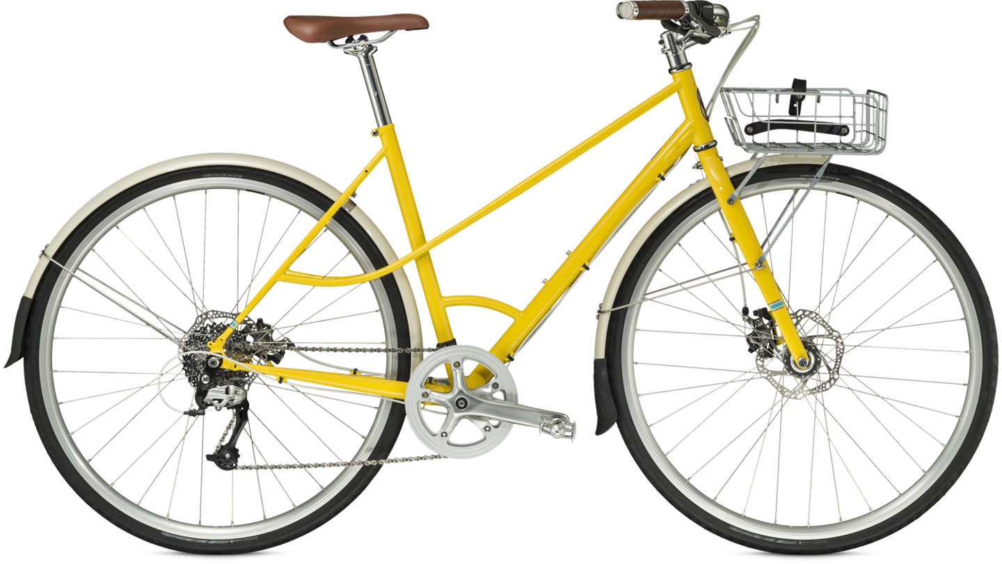 yellow womens bike