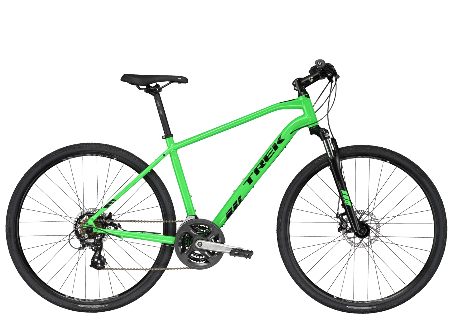 trek lime green bike
