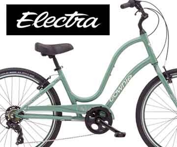 white electra bike