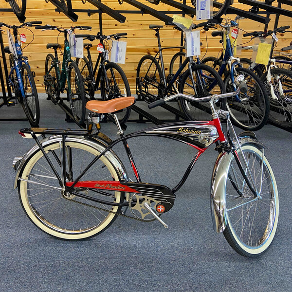 Schwinn 100th Anniversary Black Phantom Cruiser Bike South Shore Cyclery Milwaukee Bike Shop Museum