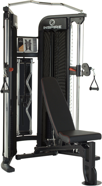 Inspire Fitness FT1 FUNCTIONAL TRAINER PACKAGE (Includes FIDBB Bench) -  Scheller's Fitness & Cycling Louisville, Lexington, Clarksville