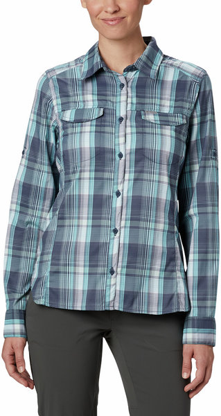 columbia silver ridge lite plaid long sleeve