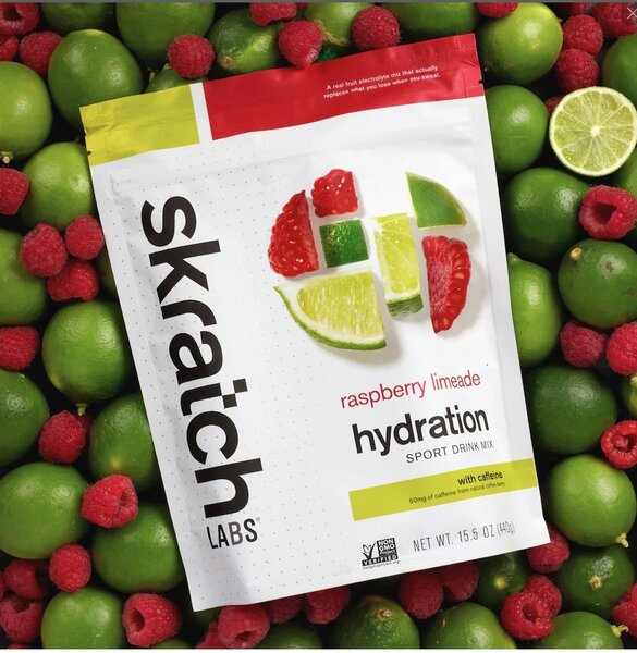 Skratch Labs Sport Hydration Drink Mix: Raspberry Limeade w/Caffeine