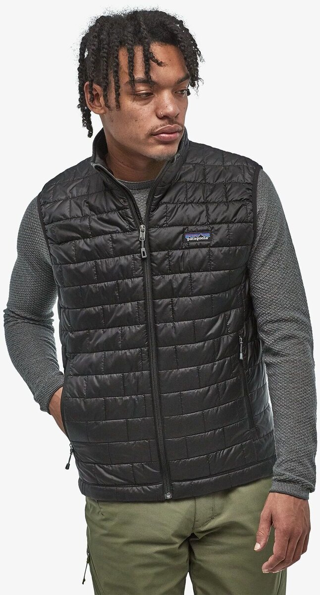 patagonia black vest mens