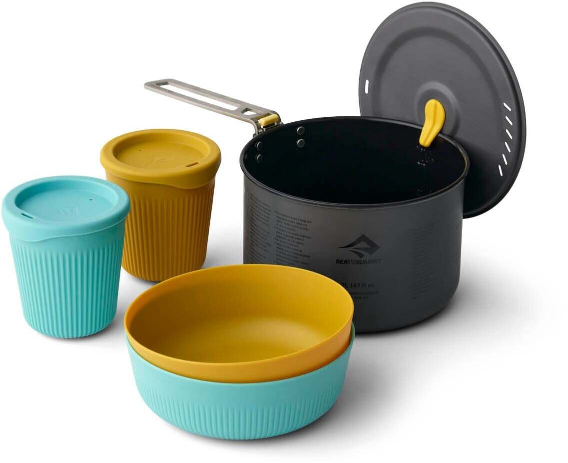 Sea to Summit Frontier Ultralight 2L Pot Cook Set - (5 Piece) - Bushtukah