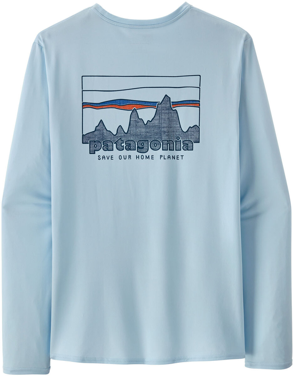 Men's Long-Sleeved Capilene® Cool Daily Graphic Shirt - Waters - Patagonia  Elements