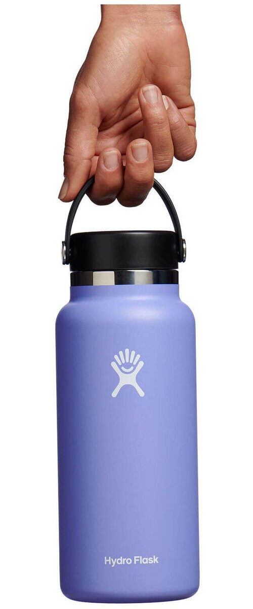 Hydro Flask Black Wide Mouth Flex Cap - WFX001