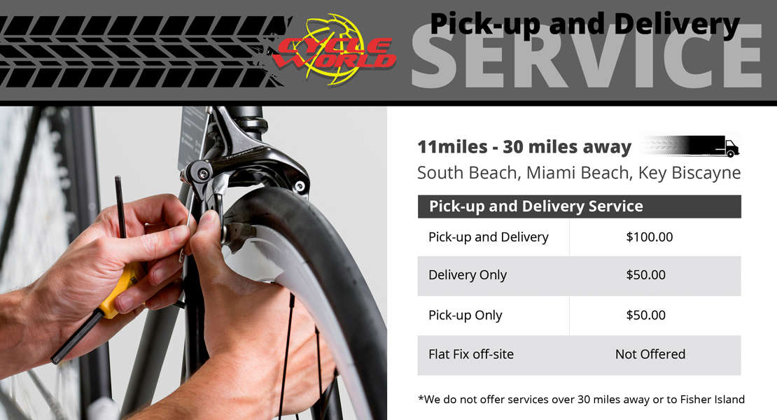 bike repair pickup and delivery near me