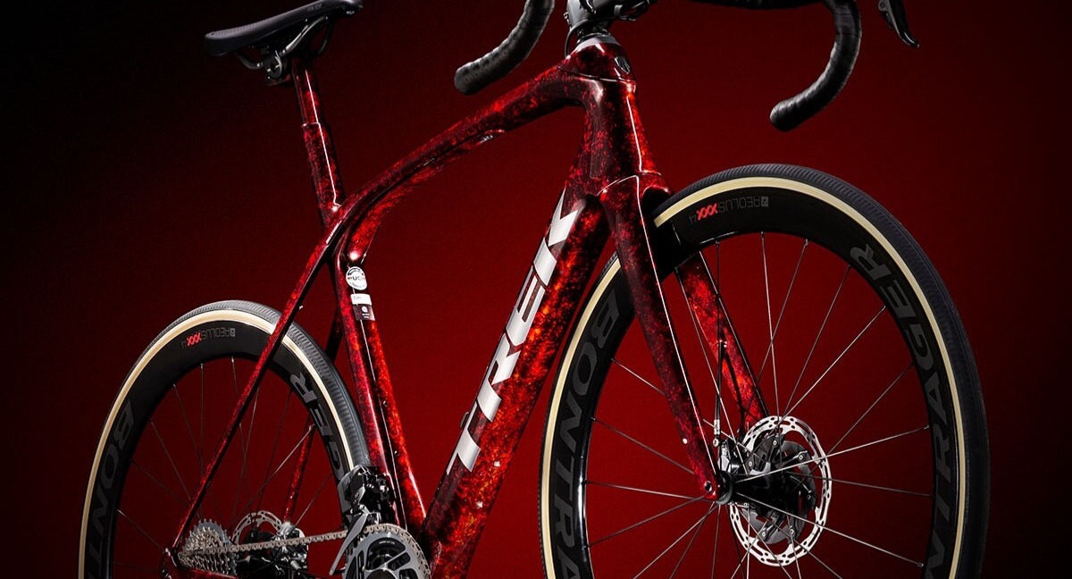 trek bike red and black